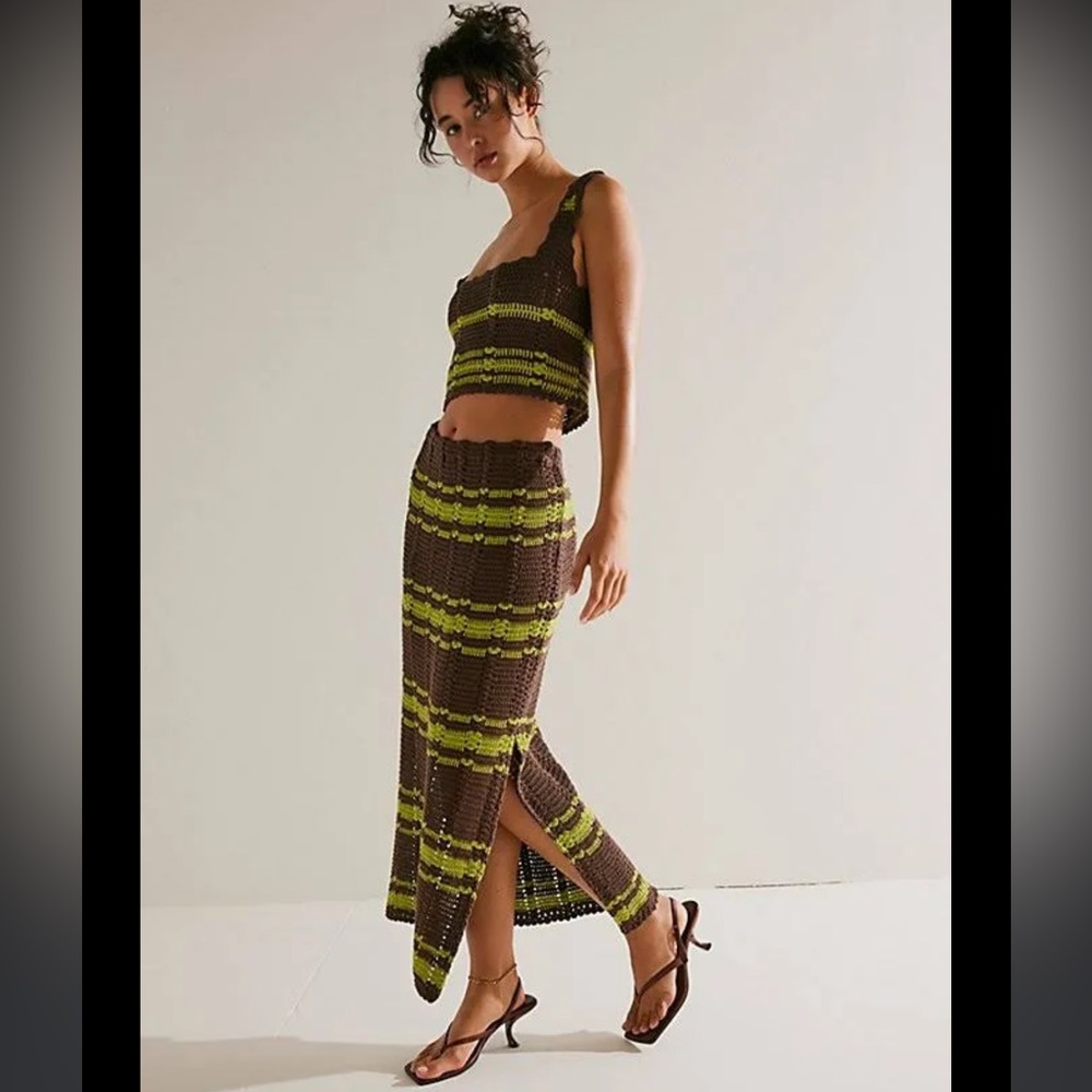 Free People  Beach Natural Donni Sweater set.